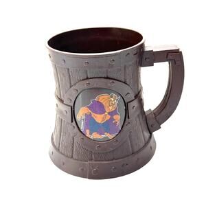 Disney Parks Beauty & the Beast Gaston Beast Plastic Tavern Mug Souvenir